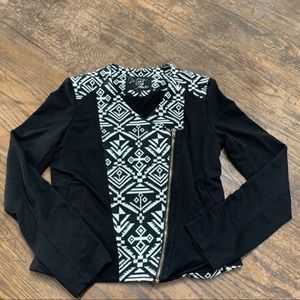 Velvet Thorn Black White Southwestern Jacket
